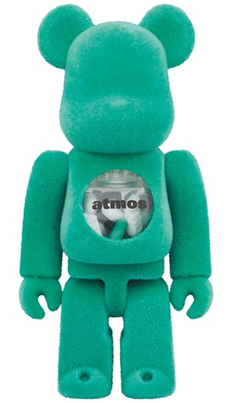 Bearbrick x atmos Wind and Sea Type-2 100% & 400% Set Green