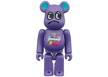 Bearbrick x atmos x Badmood 100% & 400% Set Purple