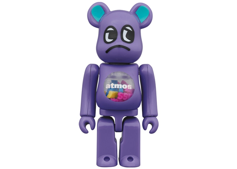 Bearbrick x atmos x Badmood 100% & 400% Set Purple