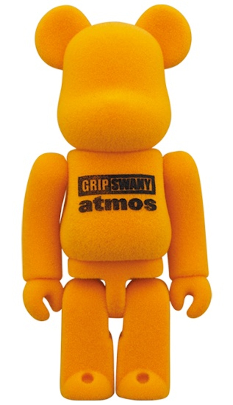 Bearbrick x atmos x GRIPSWANY 100% & 400% Set Orange