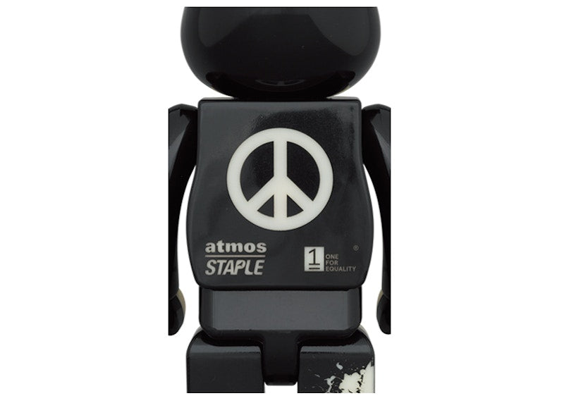 Bearbrick x atmos x Staple #4 100% & 400% Set Glow