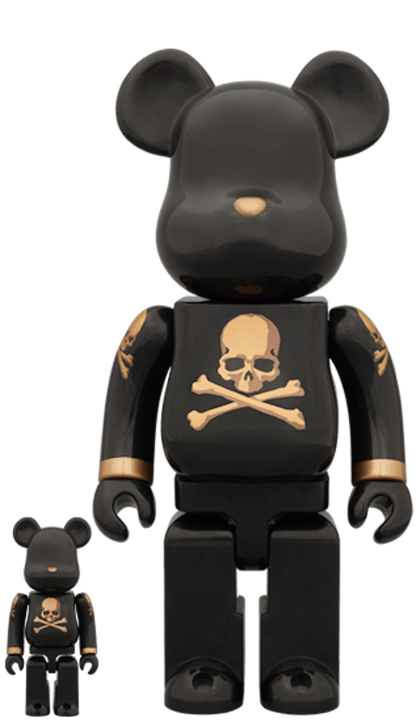 Bearbrick x mastermind Black and Gold 100% & 400% Set Black/Gold