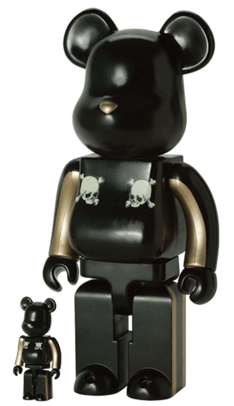 Bearbrick x mastermind JAPAN Halloween model 100% & 400% Set Black