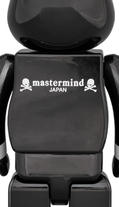 Bearbrick x mastermind Japan Black Chrome Ver. 100% & 400% Set