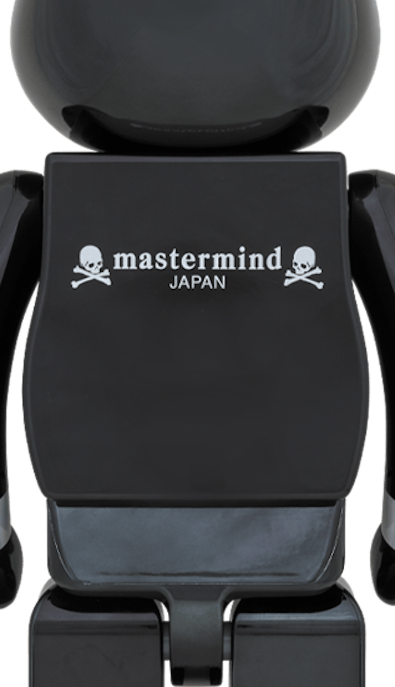 Bearbrick x mastermind Japan Black Chrome Ver. 1000%