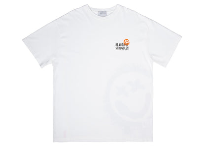 Beautiful Struggles Beautiful Smile Oversized Fit T-Shirt White