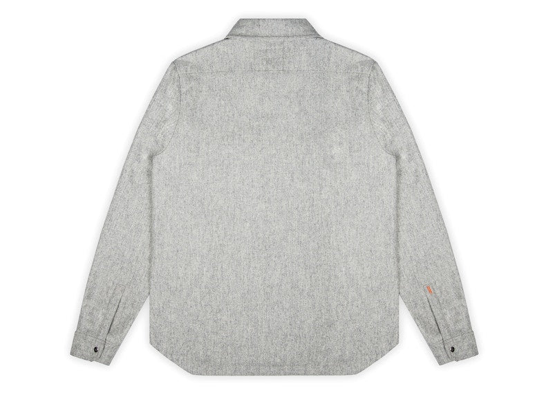 Beautiful Struggles Wool Oversized Fit Overshirt Grey Melange
