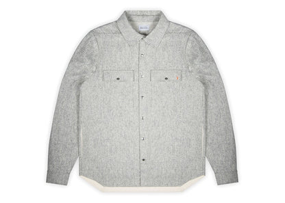 Beautiful Struggles Wool Oversized Fit Overshirt Grey Melange