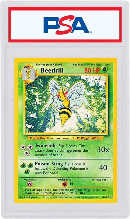 Beedrill 1999 Pokemon TCG Base Set #17/102 (PSA or BGS Graded)
