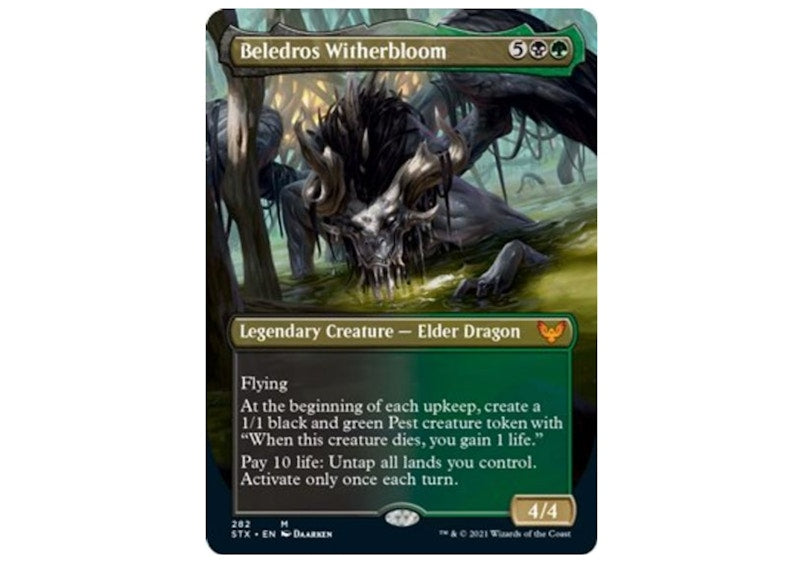 Beledros Witherbloom (Borderless) Magic: The Gathering TCG Strixhaven: School of Mages Mythic #282 (Ungraded)