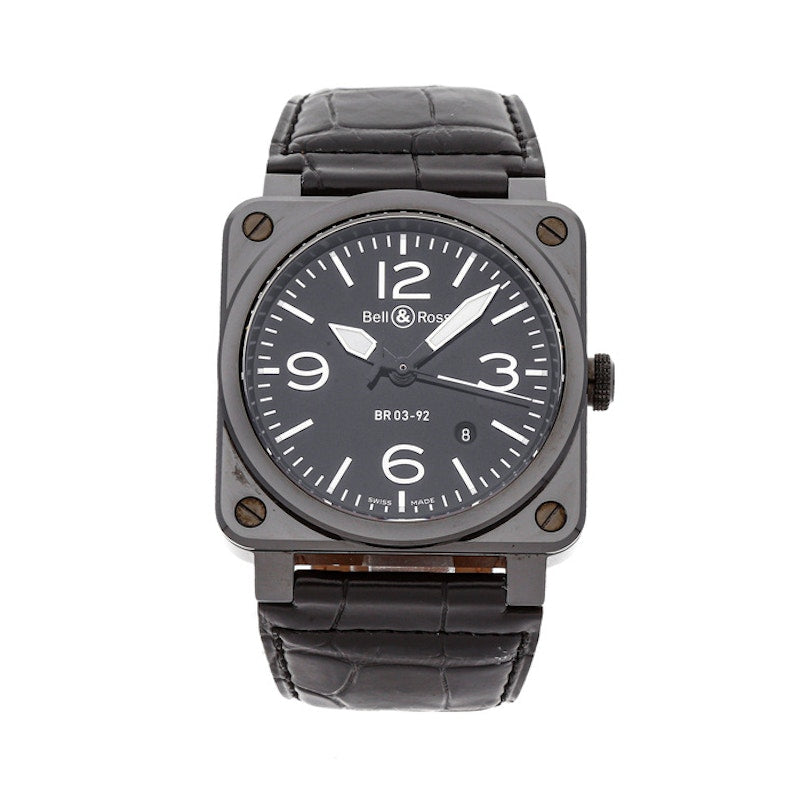 Bell and Ross Aviation BR03-92 BR0392-CER-BLP/SCR
