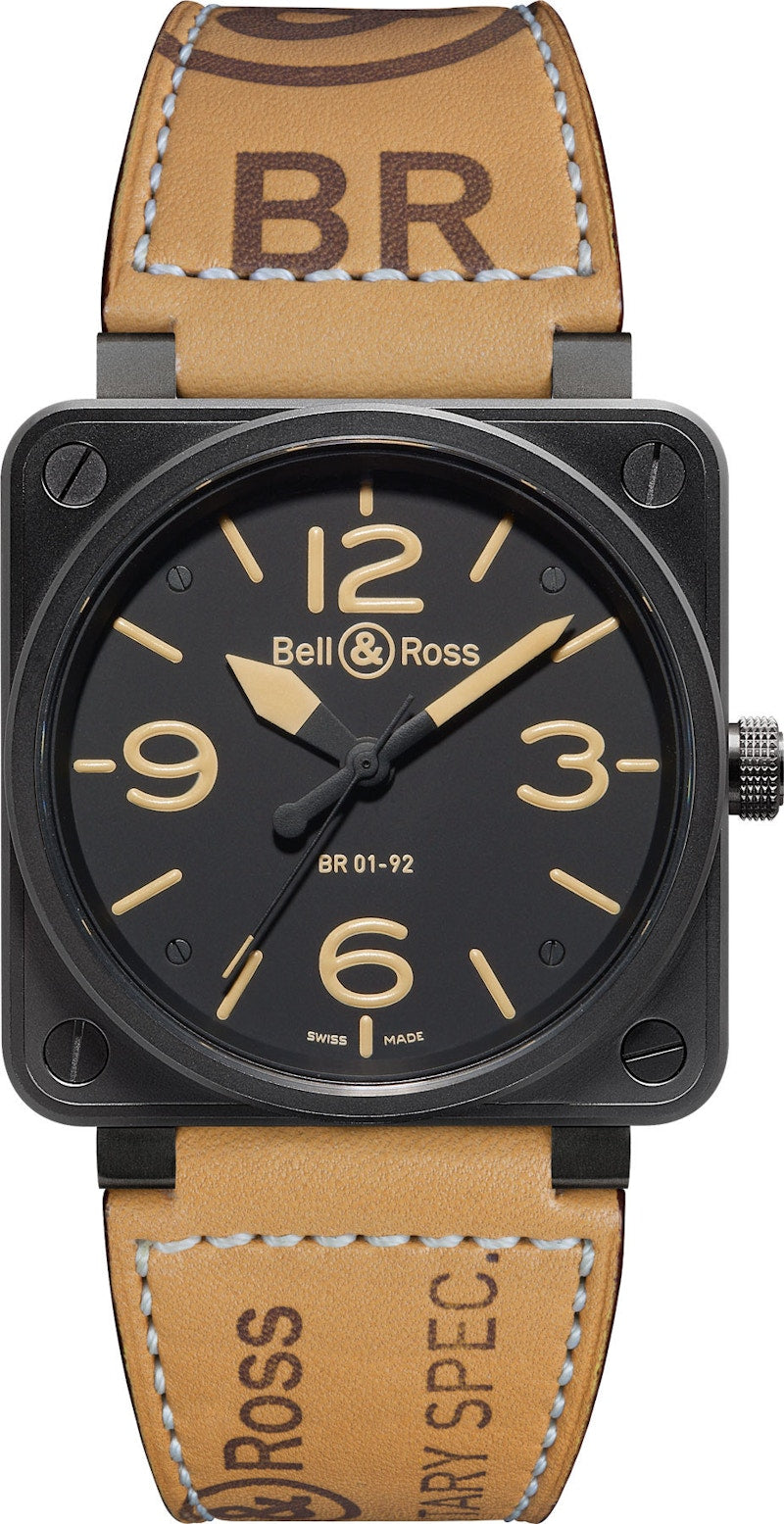Bell and Ross Aviation BR0192-BL-HERITAGE