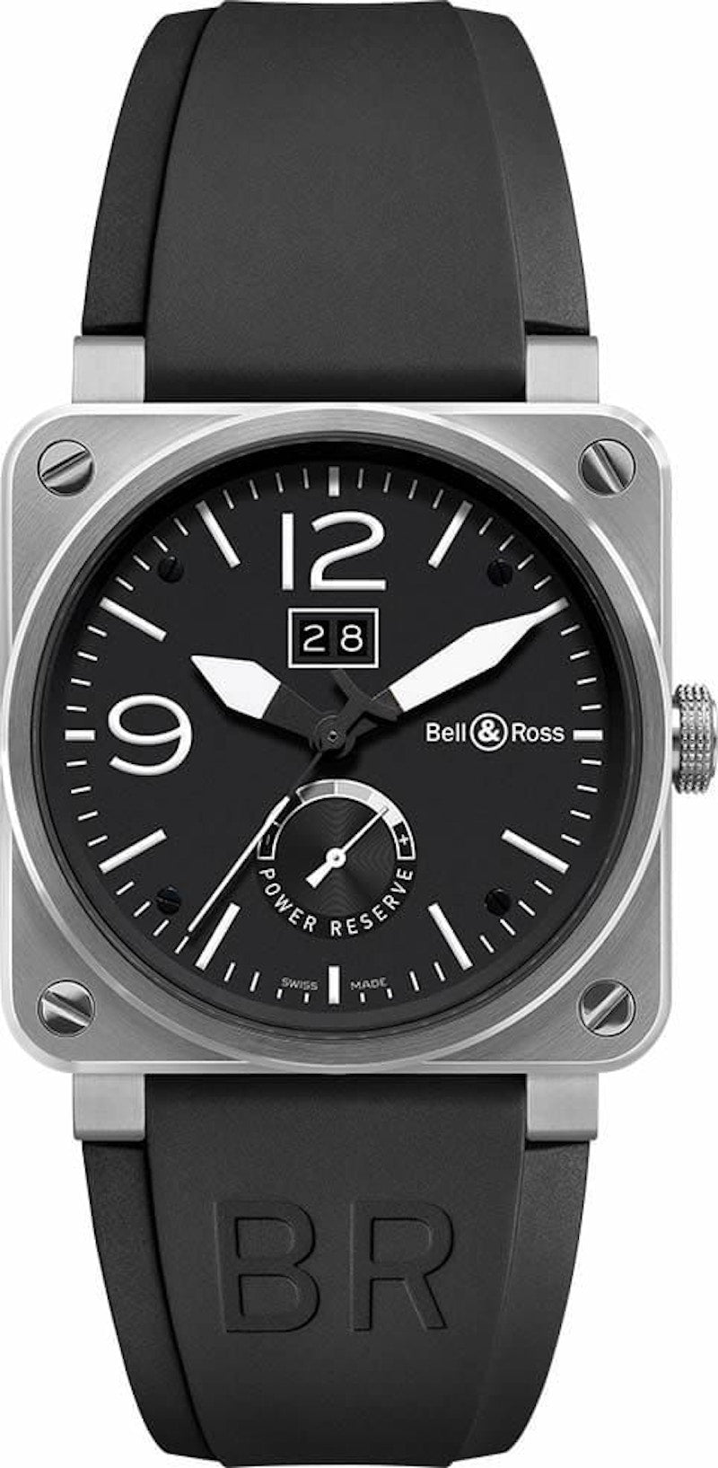 Bell and Ross Aviation BR0390-BL-ST