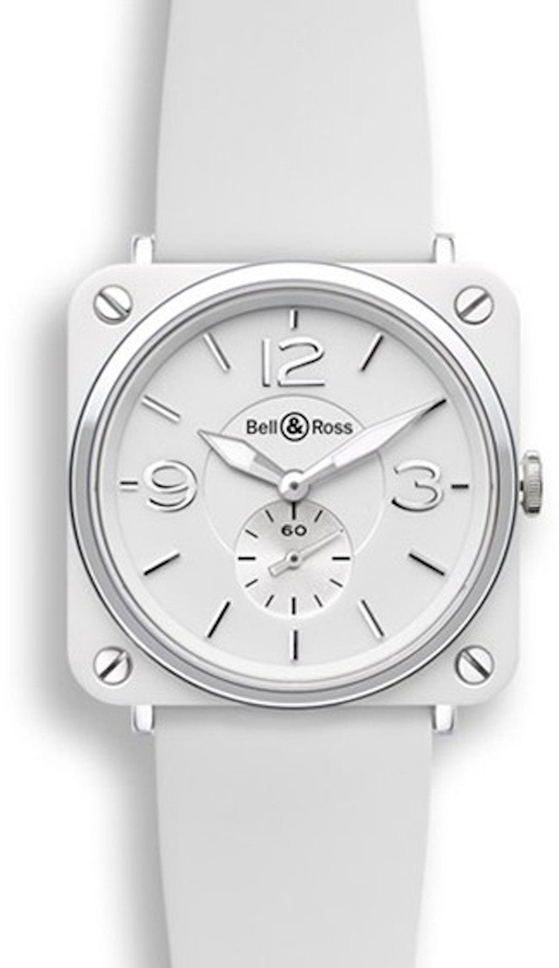 Bell and Ross Aviation BRS-WH-CERAMIC/SRB