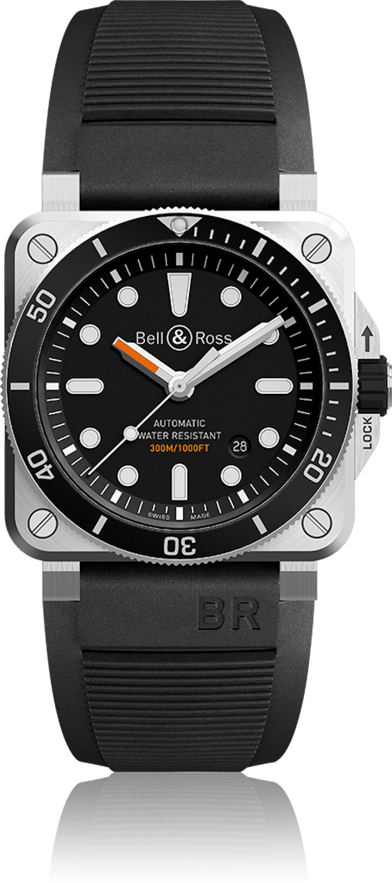 Bell and Ross Diver BR0392-D-BL-ST/SRB