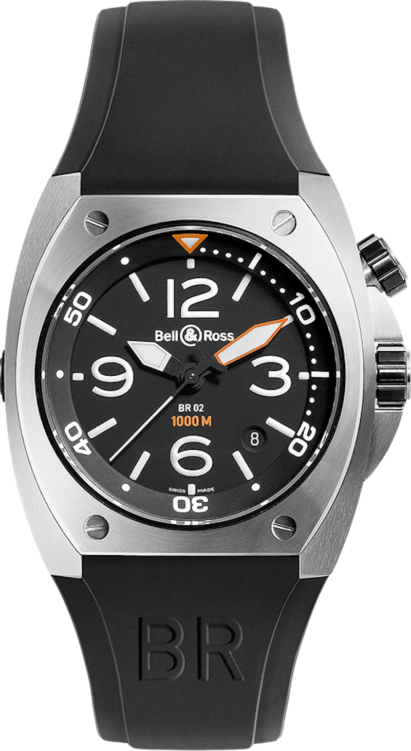Bell and Ross Marine BR02-92-STEEL