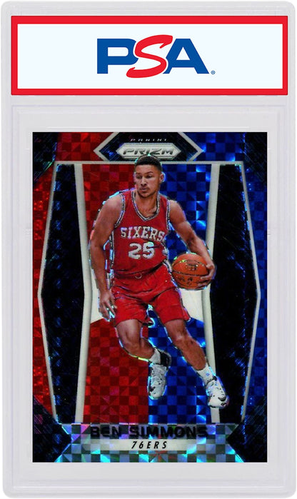 Ben Simmons 2017 Panini Prizm Rookie Red/White/Blue #9 (PSA or BGS Graded)