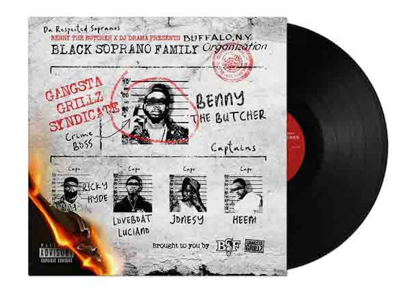 Benny The Butcher x DJ Drama The Respected Sopranos LP Vinyl Black