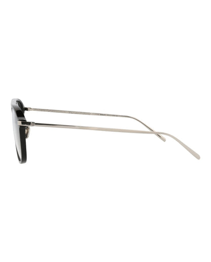 Berluti Aviator-Frame Acetate Optical Frames Black Silver Transparent (BL50006U-55-001)
