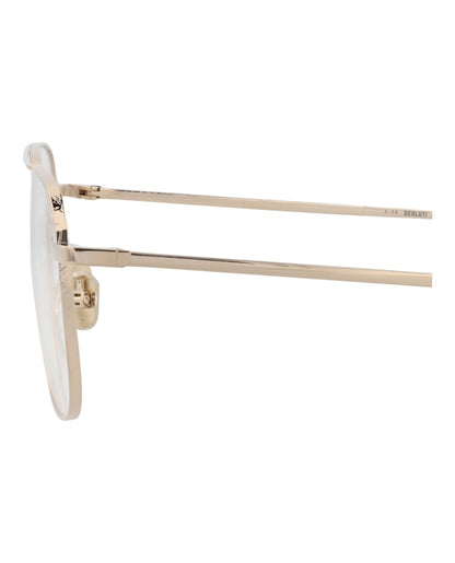 Berluti Aviator-Frame Acetate Optical Frames Gold Gold Transparent (BL50012U-56-032)