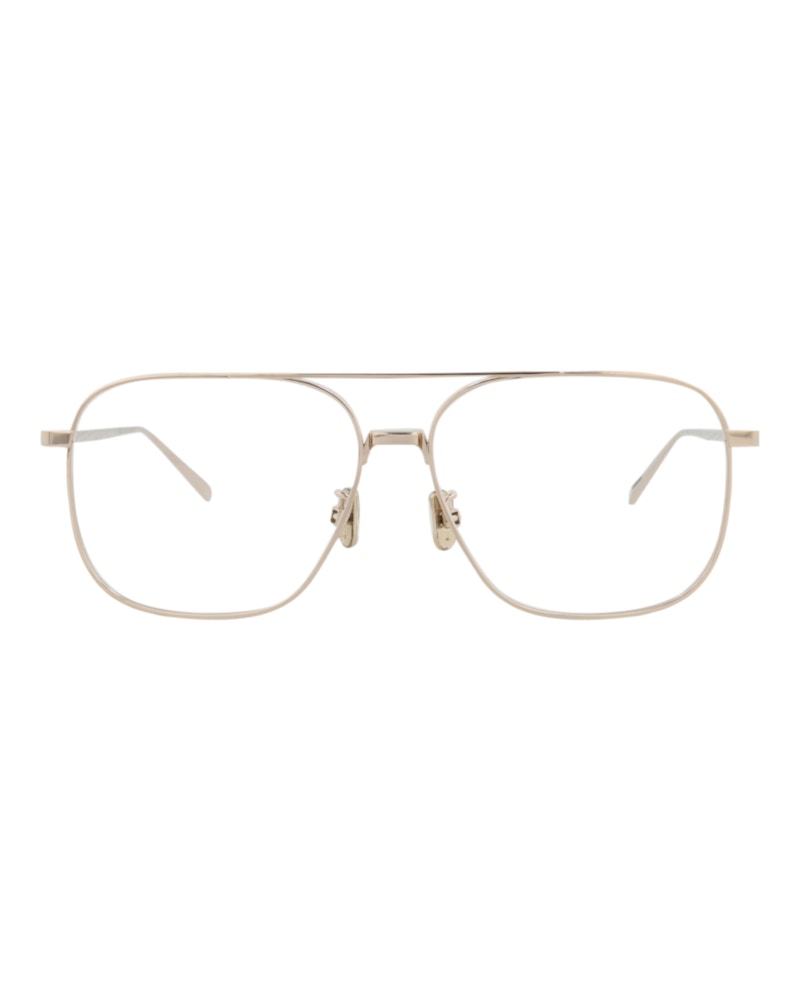 Berluti Aviator-Frame Acetate Optical Frames Gold Gold Transparent (BL50012U-56-032)