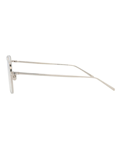 Berluti Aviator-Frame Titanium Optical Frames Palladium Palladium Transparent (BL50012U-56-016)