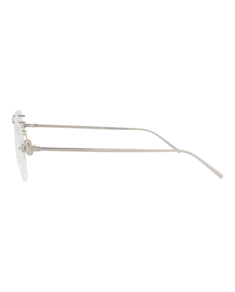 Berluti Aviator-Frame Titanium Optical Frames Palladium Palladium Transparent (BL50017U-58-016)
