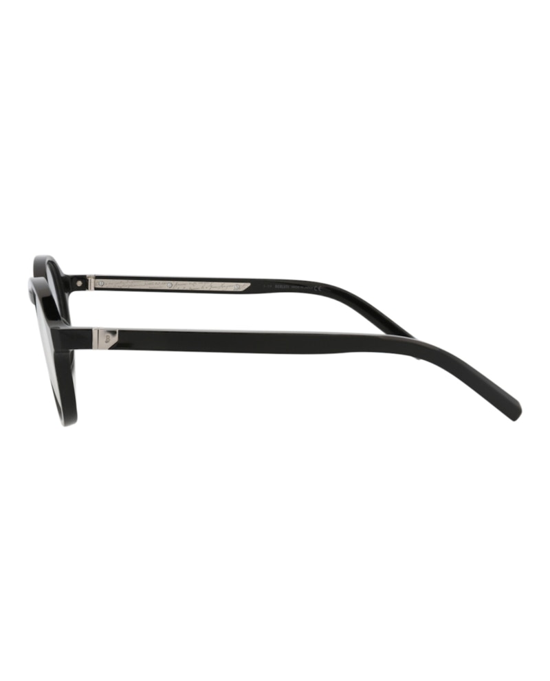 Berluti Round-Frame Acetate Optical Frames Black Black Transparent (BL50001I-50-001)