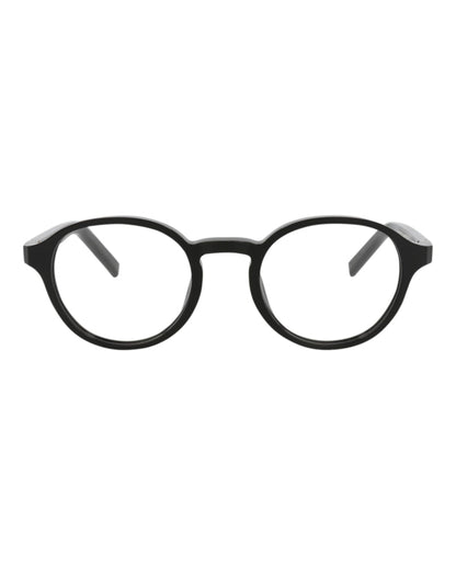 Berluti Round-Frame Acetate Optical Frames Black Black Transparent (BL50001I-50-001)