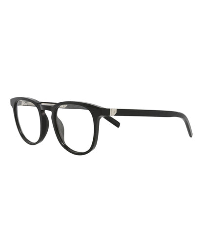 Berluti Round-Frame Acetate Optical Frames Black Black Transparent (BL50002I-51-001)