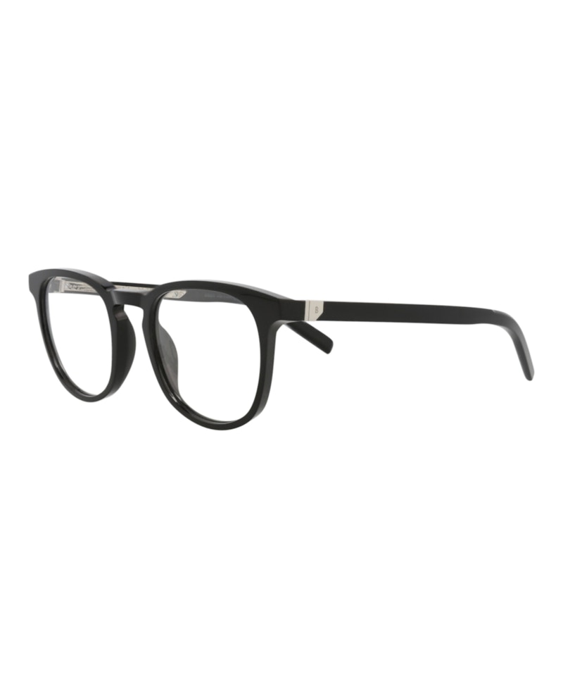 Berluti Round-Frame Acetate Optical Frames Black Black Transparent (BL50002I-51-001)