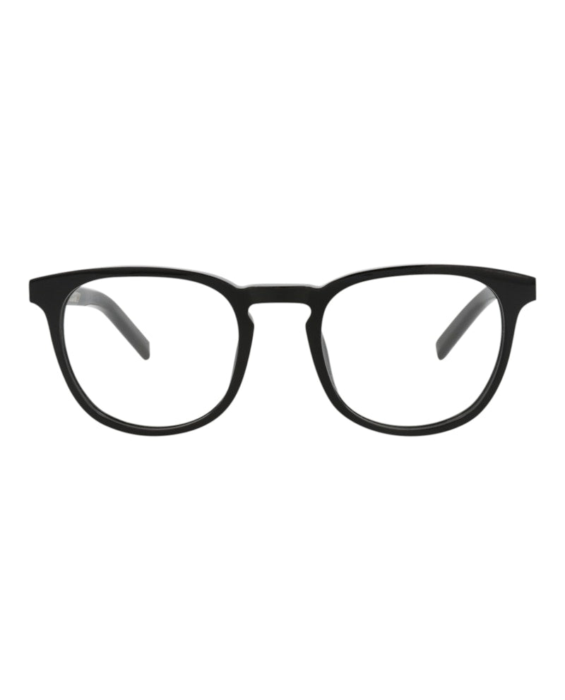 Berluti Round-Frame Acetate Optical Frames Black Black Transparent (BL50002I-51-001)