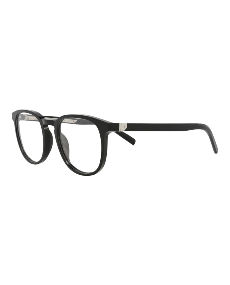Berluti Round-Frame Acetate Optical Frames Black Black Transparent (BL50002I-53-001)