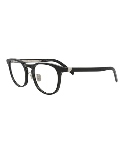 Berluti Round-Frame Acetate Optical Frames Black Black Transparent (BL50002U-51-001)