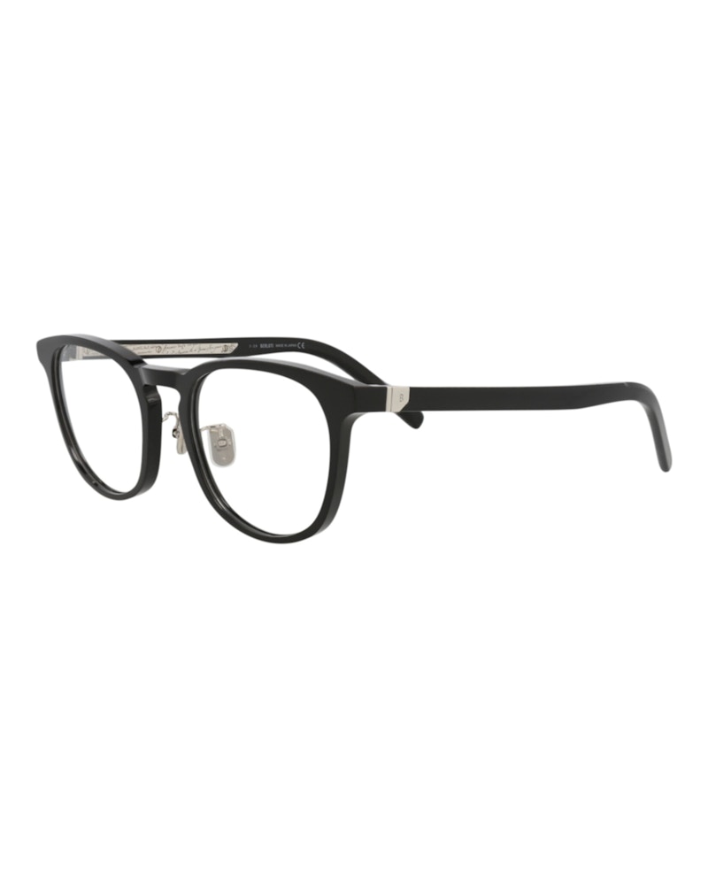 Berluti Round-Frame Acetate Optical Frames Black Black Transparent (BL50002U-51-001)