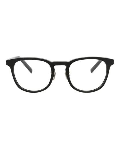 Berluti Round-Frame Acetate Optical Frames Black Black Transparent (BL50002U-51-001)