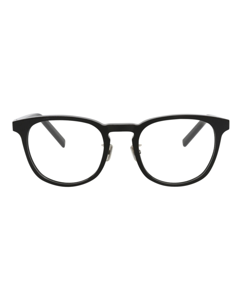 Berluti Round-Frame Acetate Optical Frames Black Black Transparent (BL50002U-51-001)