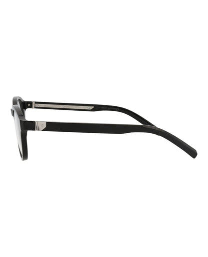 Berluti Round-Frame Acetate Optical Frames Black Black Transparent (BL50005I-50-001)