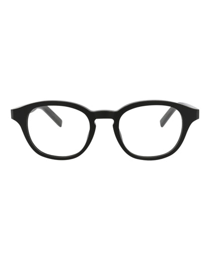 Berluti Round-Frame Acetate Optical Frames Black Black Transparent (BL50005I-50-001)