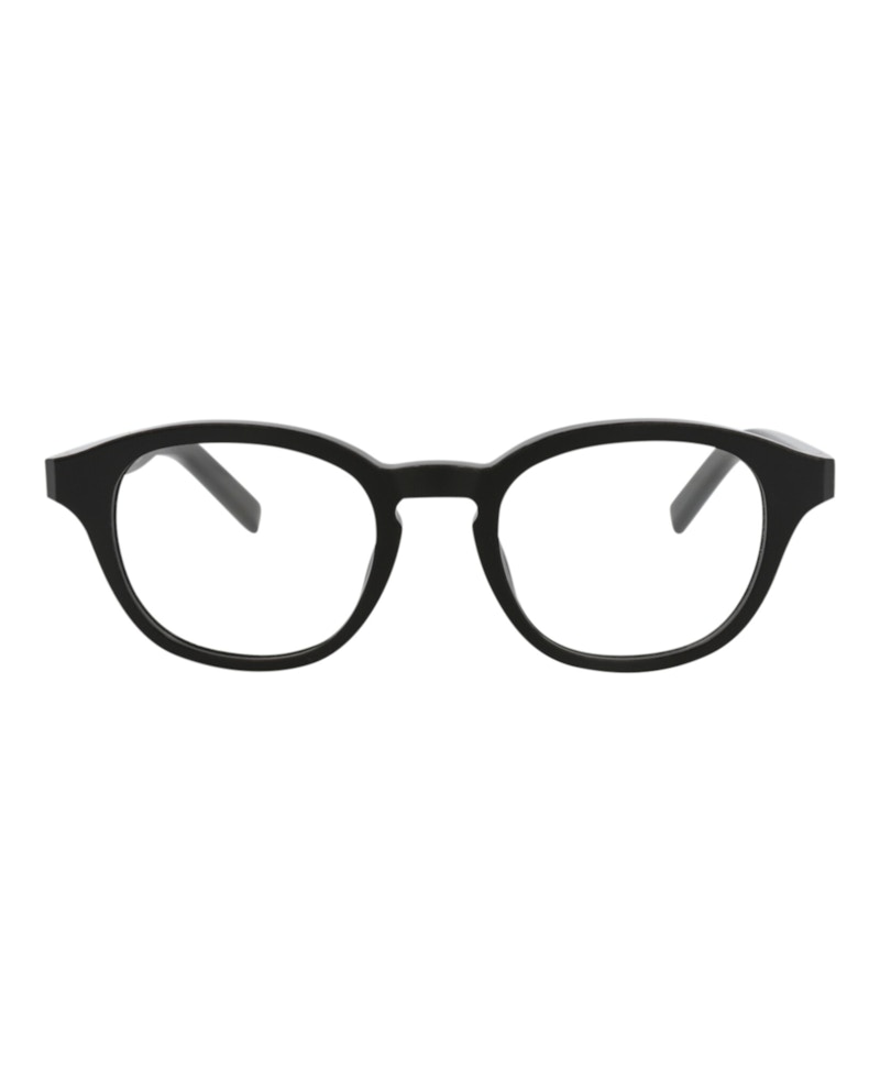 Berluti Round-Frame Acetate Optical Frames Black Black Transparent (BL50005I-50-001)