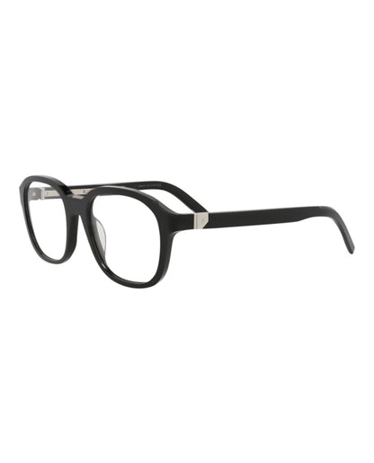 Berluti Round-Frame Acetate Optical Frames Black Black Transparent (BL50018U-53-001)