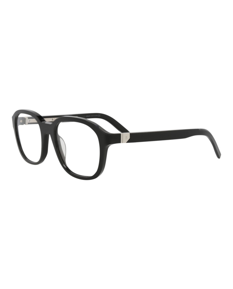 Berluti Round-Frame Acetate Optical Frames Black Black Transparent (BL50018U-53-001)