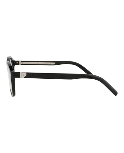 Berluti Round-Frame Acetate Optical Frames Black Black Transparent (BL50018U-53-001)