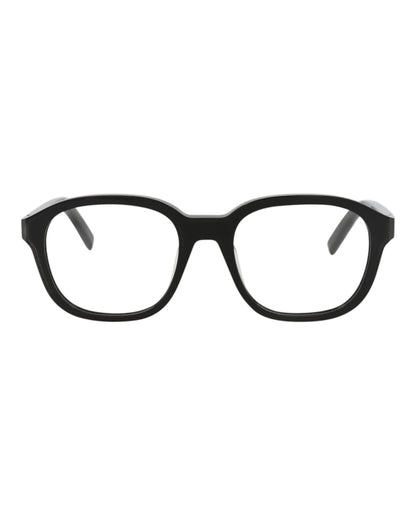 Berluti Round-Frame Acetate Optical Frames Black Black Transparent (BL50018U-53-001)