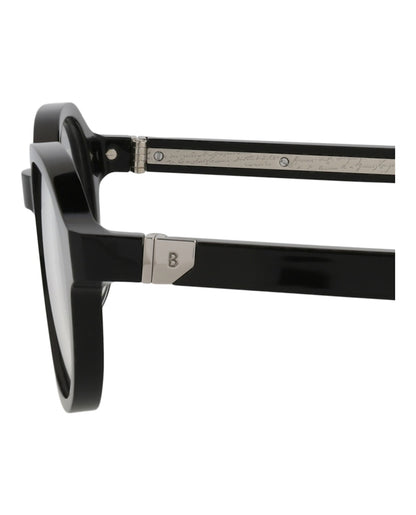 Berluti Round-Frame Acetate Optical Frames Black Black Transparent (BL50020U-49-001)