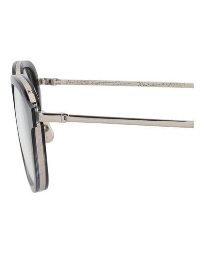 Berluti Round-Frame Acetate Optical Frames Blue Silver Transparent (BL50016U-51-086)