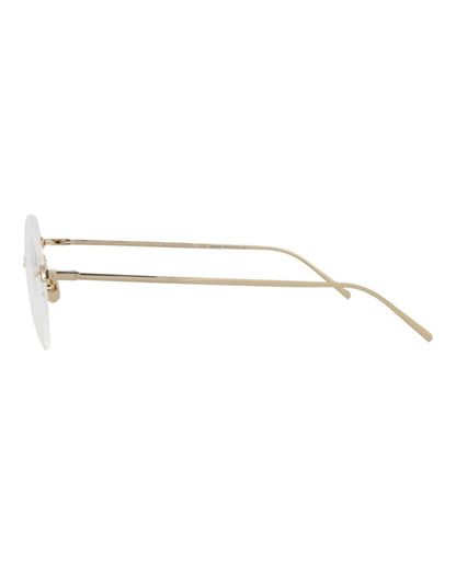 Berluti Round-Frame Acetate Optical Frames Gold Gold Transparent (BL50010U-54-032)