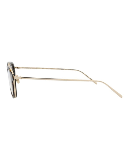 Berluti Round-Frame Acetate Optical Frames Havana Gold Transparent (BL50016U-51-052)