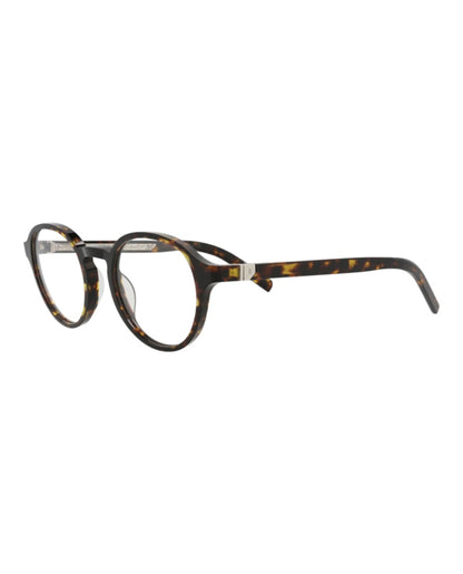 Berluti Round-Frame Acetate Optical Frames Havana Havana Transparent (BL50001I-50-052)