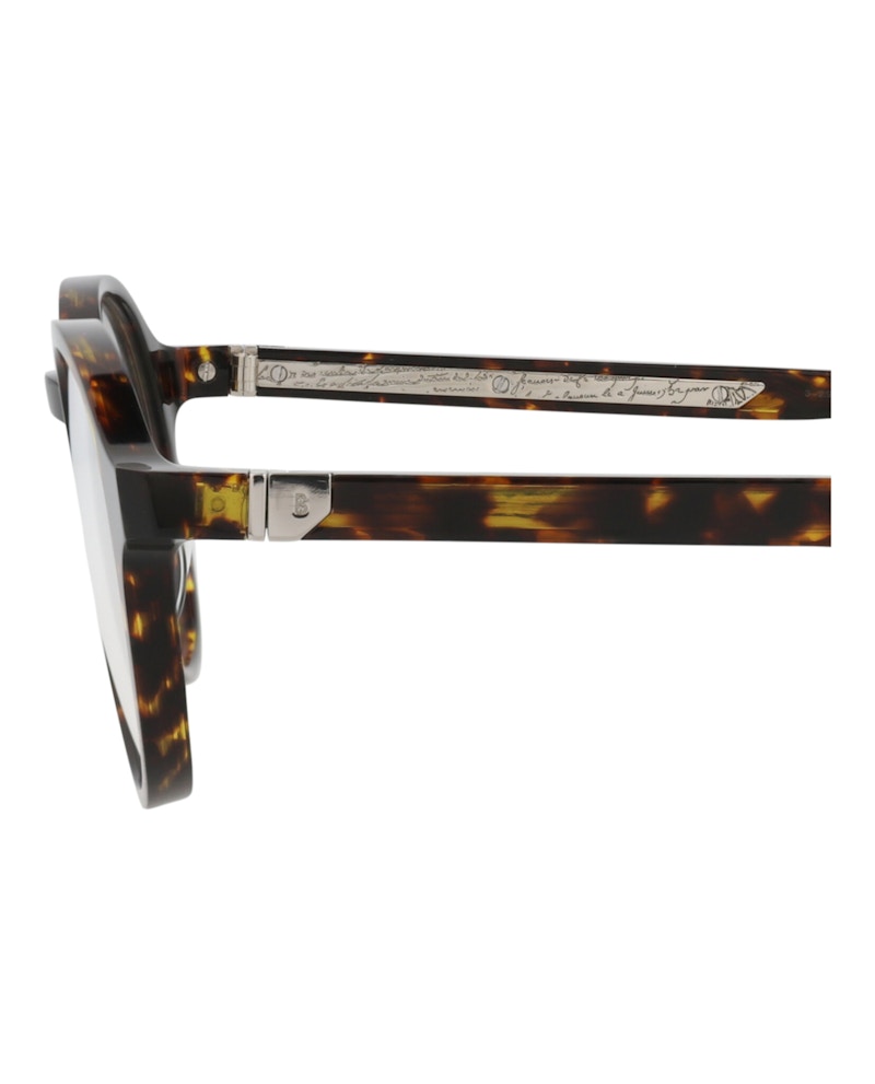 Berluti Round-Frame Acetate Optical Frames Havana Havana Transparent (BL50001I-50-052)